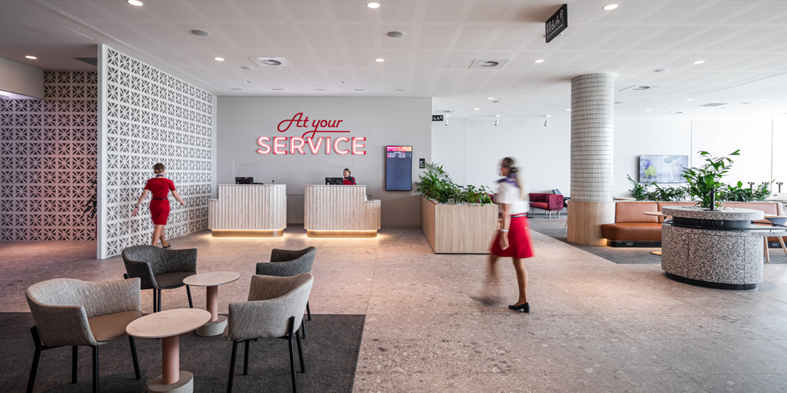 Virgin Australia lounges scented by Air Aroma Australia with brand signature scent