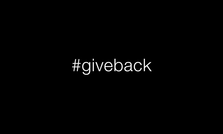 Give Back Blog