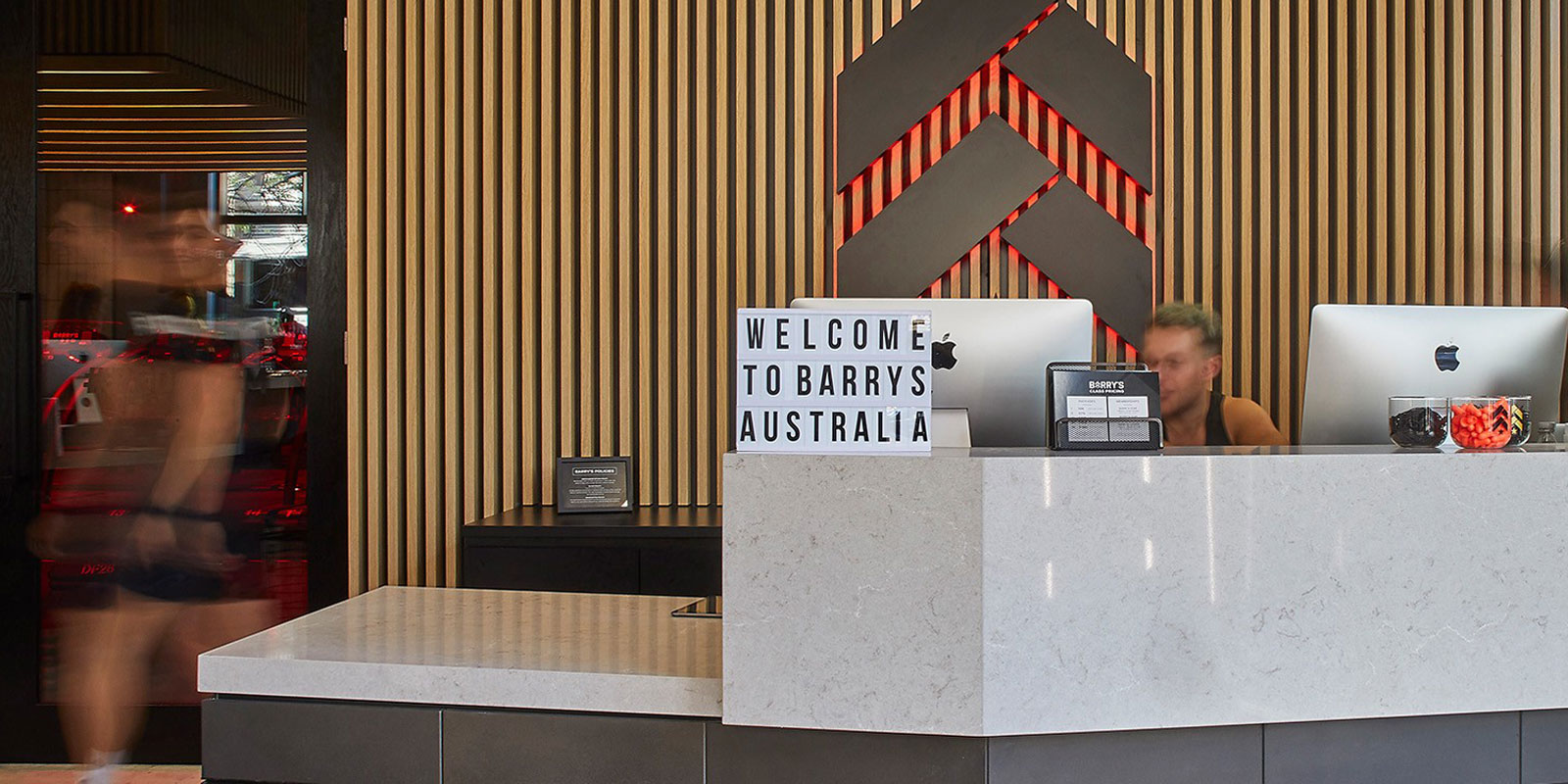 Barry's Bootcamp Scent diffused in studio reception